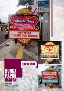 Bunga Papan 150 x 200 RP 550.000 tangerang