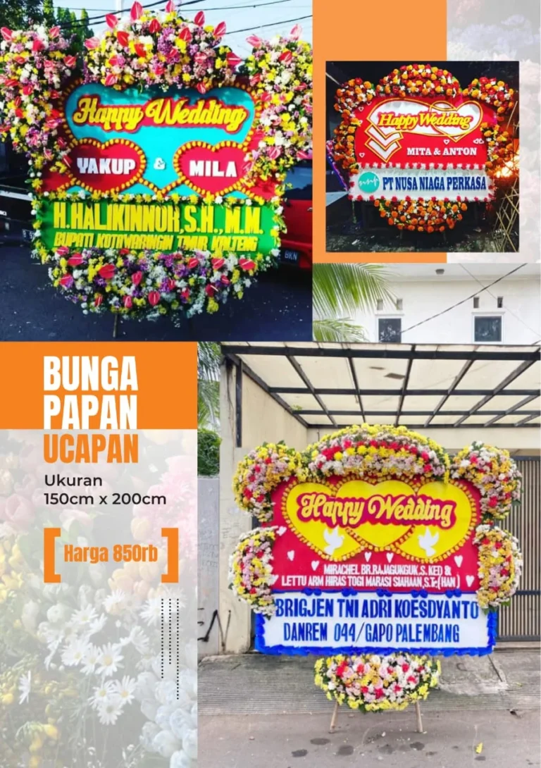 Bunga papan tangerang murah